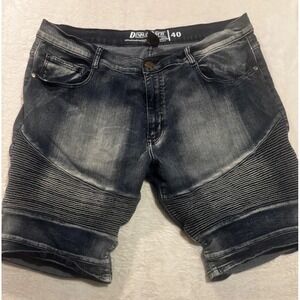 Denim & Rivets Denim Shorts Men's 40 Distressed Grunge Streetwear Skater Biker